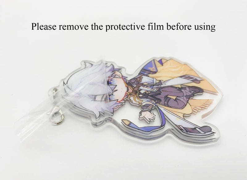 YJacuing Honkai: Star Rail Chibi Cute Acrylic Stand Figure Keychain - Image 2